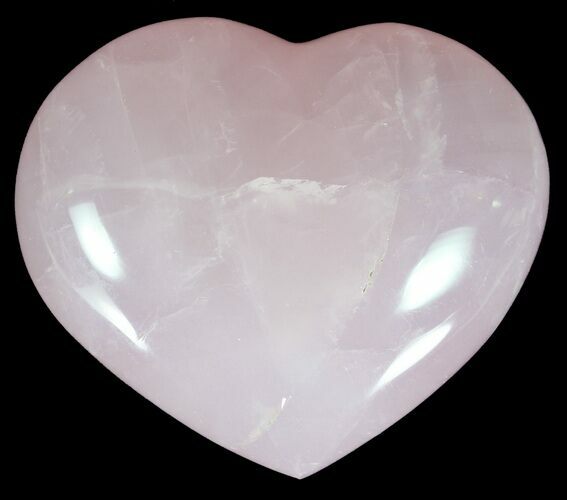 Polished Rose Quartz Heart - Madagascar #59099